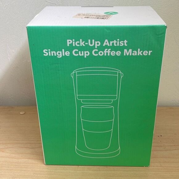 Vremi Single Cup Coffee maker. 14 oz. Travel Coffee Mug included Silver New - Picture 1 of 4